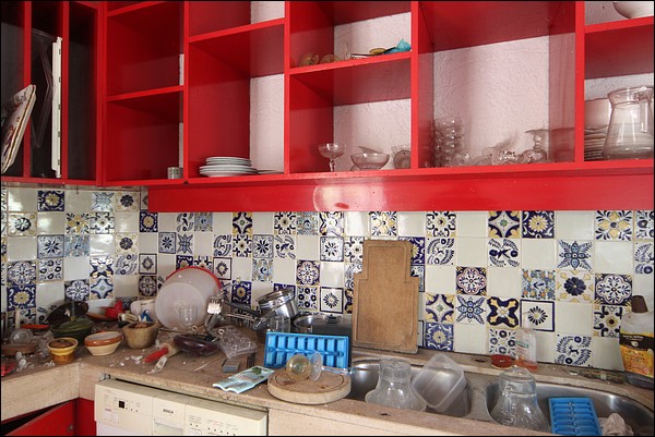 Détail sur la cuisine inchangée