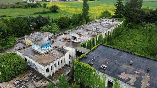 La clinique vue du ciel